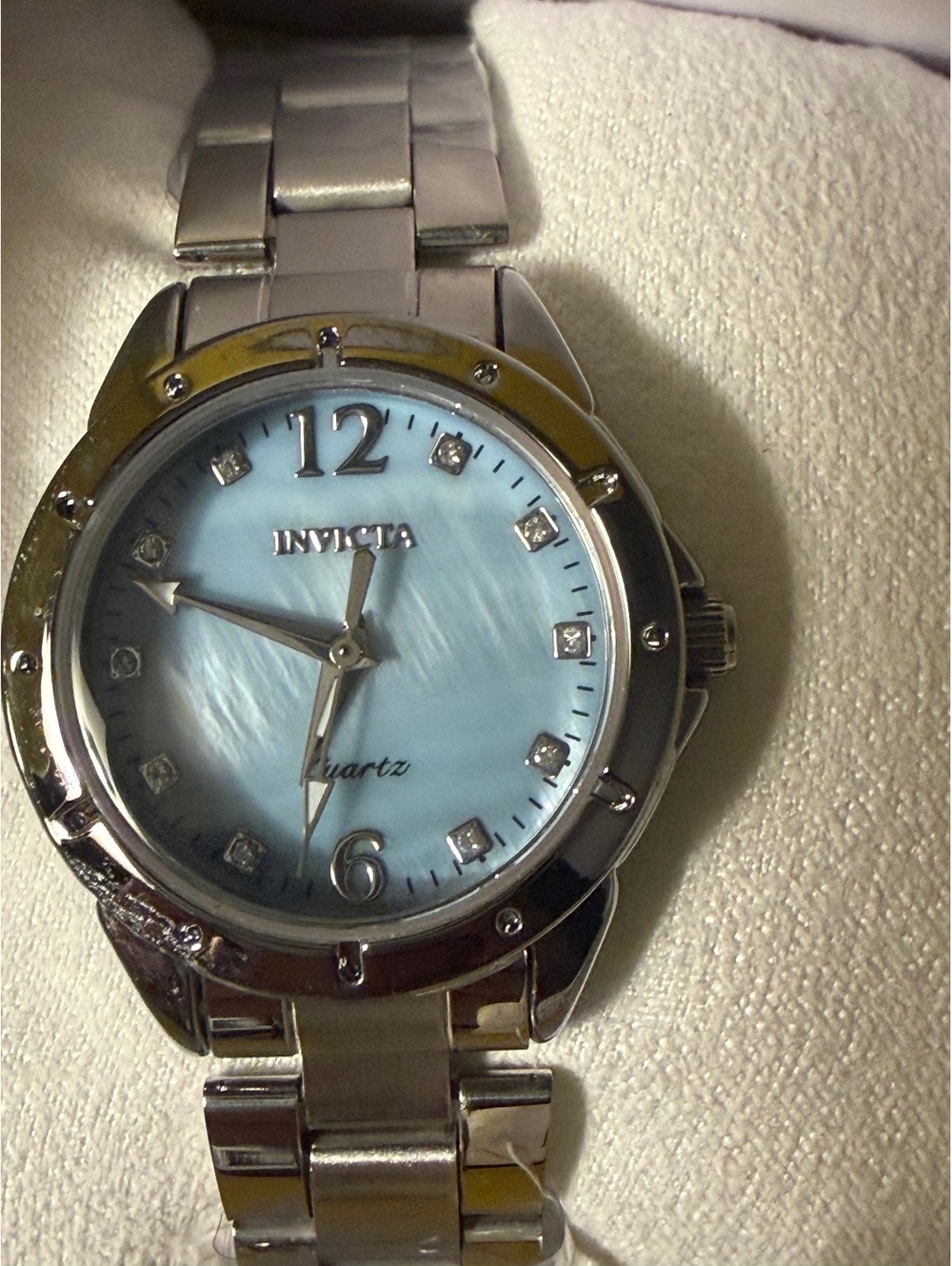 $229 **CLEARANCE**INVICTA WOMANS CELESTIAL 29mm watch -BLUE DIAL w/ CRYSTALS